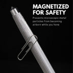 Professional Honing Steel 12”, Magnetized for Safety, No Rust, No Cheap Plastic! Noble’s Knife Sharpener Has an Oval Handle for a Firm Grip and is Built For Daily Use, Perfect for Chefs!