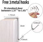 2 Pack Extra Large Hanging Crystal Clear Over Door Shoe Organizers, Closet Shoe Rack Organizer, 12+6 Pockets, 8 Hooks, White (59" x 21.6")
