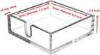 IEEK Acrylic Cocktail Paper Napkin Holder,Decorative Clear Cocktail Napkin Caddy Beverage Napkin holder,Pack of 1