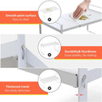 Adjustable Kitchen Shelf Organizer 9", (2 Pack) Heavy-Duty Cabinet Shelves for Countertop, Pantry & Microwave, Expandable Space-Saving Storage Rack with Non-Slip Pads, White