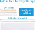 JOYIT 110 ft Cellophane Wrap Roll (35 in x 110 ft) - 3 Mil Thickness, Clear Bags, Wrapping Paper for Flower Gift Baskets (35" fold into 17.5")
