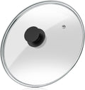 Wadaza Pan Lid 13 Inch - Tempered Glass Pot Lid - Oven Safe Replacement Glass Lid for Frying Pan Wok Pot Skillet