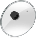 Wadaza Pan Lid 13 Inch - Tempered Glass Pot Lid - Oven Safe Replacement Glass Lid for Frying Pan Wok Pot Skillet