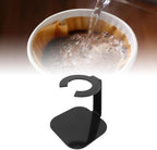 Coffee Dripper Stand Iron Pour Over Filter Holder Space Saving Maker Station for Bar Equipment (Black)
