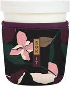 Sok It IceCreamSok Insulated Neoprene Cover (Modern Floral, Tapered Ice Cream Pints)
