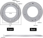 12Inch Round Lazy Susan Turntable Bearing Plate, Rotating Swivel Base with 1000lbs Load Capacity, Turntable Base for Serving Tray, Kitchen