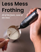 Elementi Powerful Frother Wand – Lightweight Milk Frother & Drink Mixer Handheld, Matcha Whisk for Dreamy Lattes, Powerful Coffee Mixer Wand & Blender Stirrer for Creamy Cappuccinos at Home (Lavender)