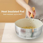 Gartful 2pcs Silicone Mats for Kitchen Counter, Large Heat Resistant Mat, 25 x 17 inches Countertop Protector, Non-Slip Placemat, Desk Saver Pad, Multipurpose Mat, Semi-Transparent
