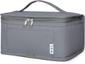 NOL Natural Organic Lifestyle Small Lunch Bag Mini Lunch Box Insulated Lunch Bag for Men/Women Leakproof Cooler Tote Bag Lightweight Nylon Waterproof Lunch Box For Work,Light gray