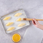 Restaurantware-Pastry Tek 1 Boar Bristles Pastry Brush, 11.8 Inches Buttering Tool â€“ Hardwood Handle, Built-In Hanging Hole, Wood Basting Applicator, Sturdy Ferrule, For Glazing And Basting