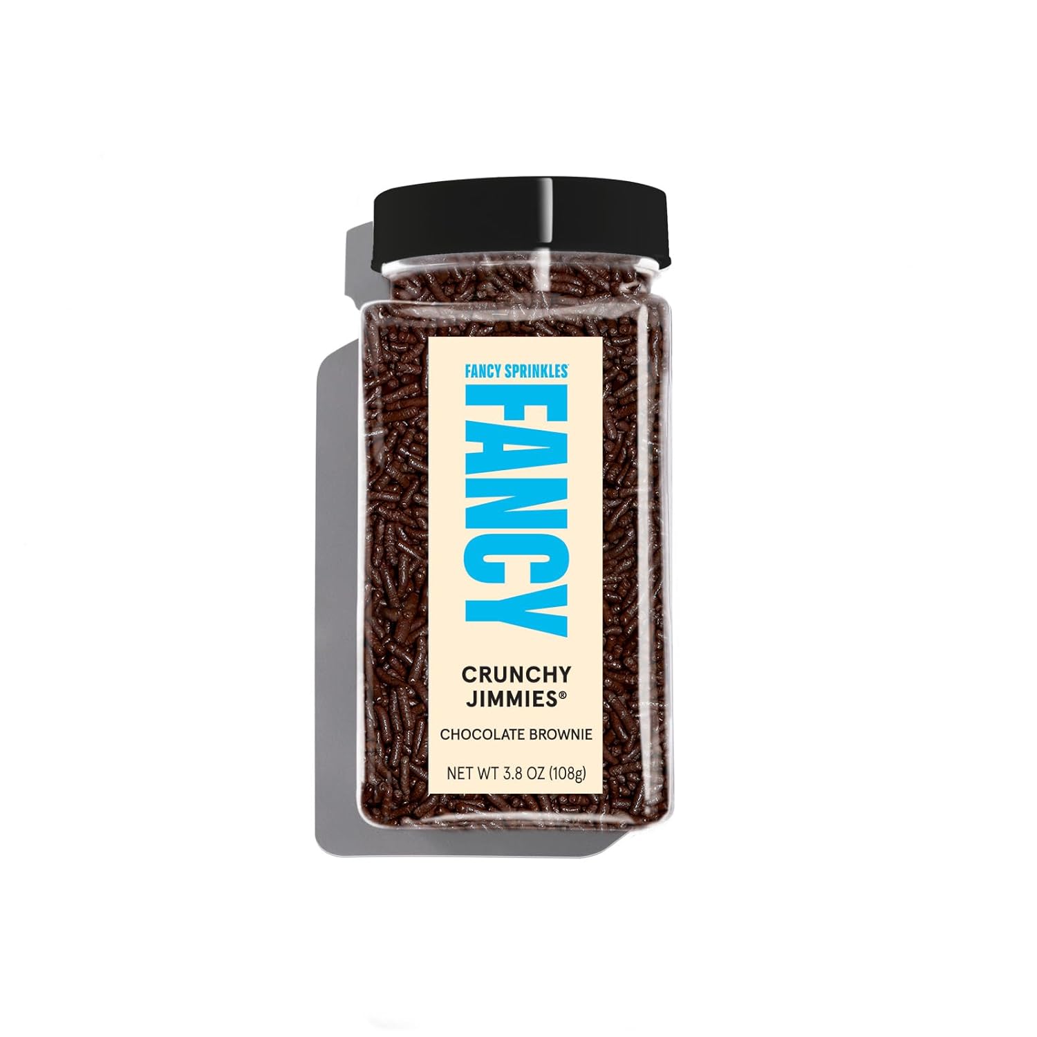 Fancy Sprinkles Chocolate Jimmies Crunchy Sprinkles, Real Sugar, For Ice Cream, Cookies, Cakes, Cupcakes, Dessert Decorating Sprinkles (0.5c)