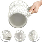 TreeLen Coffee Pod Capsule Storage Holder for 35 K Cups Capacity K Cup Holder K Cup Organizer for Counter Coffee Bar and Coffee Table - White