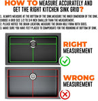 Durable and Versatile Kitchen Sink Grid 19"x14" - Kitchen Sink Grid for Bottom of Sink to Save Space, in Sink Dish Drying Rack