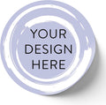 100 Custom Vinyl Stickers - Upload Your own Image, Text, Design, Logo - Personalized Logo Labels for Handmade, Packaging, Bottle, Jars, Candle, Brand Stickers (Lavender Swirls, 6x6)