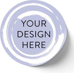 100 Custom Vinyl Stickers - Upload Your own Image, Text, Design, Logo - Personalized Logo Labels for Handmade, Packaging, Bottle, Jars, Candle, Brand Stickers (Lavender Swirls, 6x6)