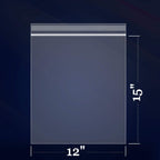 iMailer - 500 Count - 13" x 15" Clear Reclosable Zip Plastic Poly Bags - 2 Gallon Zip Bags for Clothing, T-Shirts, Pants