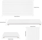 evory Set of 4 Water Absorbent Diatomite Tray, Kitchen Soap,Diatomaceous Earth Bathroom Soap Dishes,Sponge Holder for Kitchen Sink, Water Absorbing Stone for Sink Bathtub Vanity