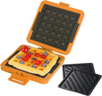 Microwave Sandwich Maker & Waffle Maker 2-in-1 Set - Full Wrap detachable Silicone waffle sandwich maker for Breakfast/meats,Fast Grilled cheese,Dishwasher Safe,Portable for Home/Travel/Gifts