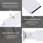 Lifewit 5 Pack Drawer Dividers Plastic 4" High, 13.5-22" Adjustable Drawer Organizers for Clothes, Expandable Dresser Separators in Bedroom/Bathroom/Kitchen/Fridge/Office Organization and Storage