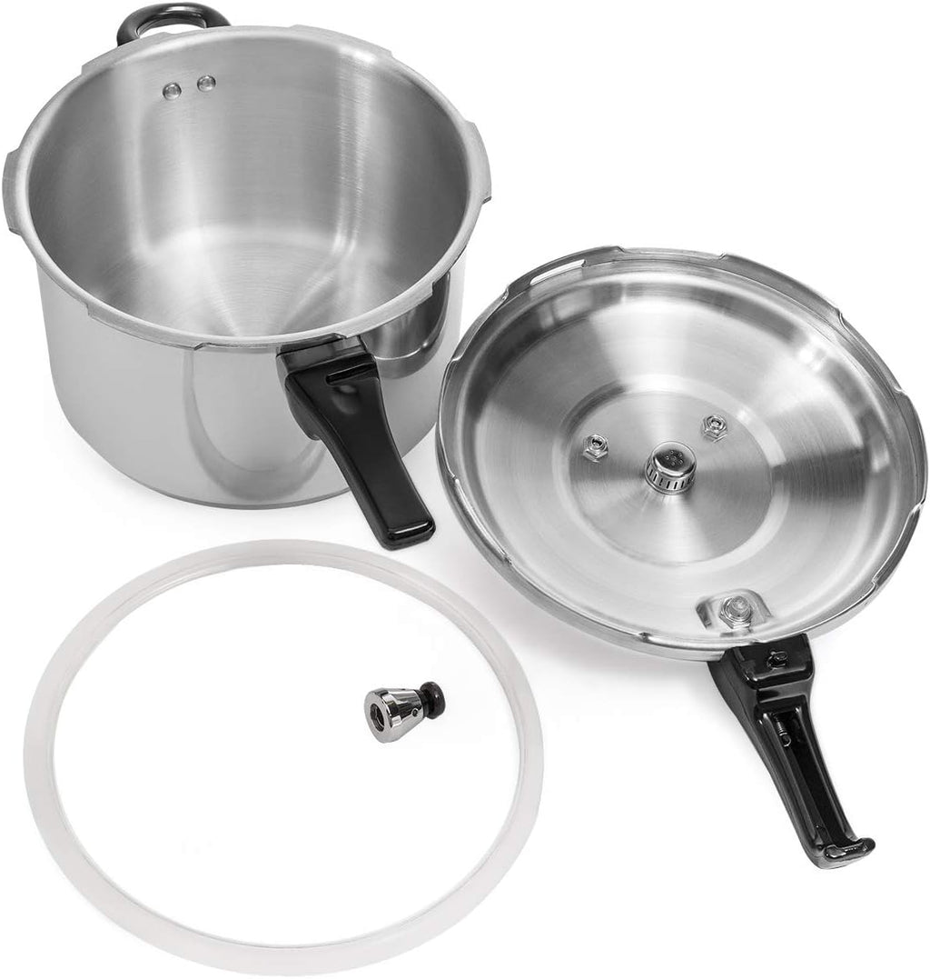 Barton 8Qt Pressure Canner Release Valve Aluminum Canning Pot Cooker Pot Stove Top Instant Fast Cooking Pot Stewing Locking System, 8 Quart