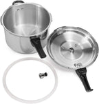 Barton 8Qt Pressure Canner Release Valve Aluminum Canning Pot Cooker Pot Stove Top Instant Fast Cooking Pot Stewing Locking System, 8 Quart