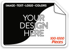 Custom Vinyl Stickers - Upload Your own Image, Text, Design, Logo - Personalized Logo Labels for Handmade, Packaging, Bottle, Jars, Candle, Brand Stickers (Black, 5x3) 5-1000