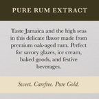Cook's, Pure Rum Extract, For Baking, Ice Cream, Candies, Cakes, 32 oz