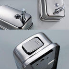 Stainless Steel Soap Dispenser for Home – 16.9oz Wall Mount, Anti-Leak Pump, Brushed Nickel Finish, Space-Saving Design for Kitchen & Bathroom