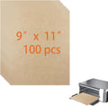 9 x11 Inch Air Fryer Parchment Paper Liners, 100 Sheets Unbleached Pre-Cut Non-Stick Baking Sheets Disposable for Cuisinart Air Fryer Toaster Oven for Ninja Foodi, Breville, Gowise, Black Decker
