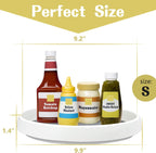 Non Skid Lazy Susan Turntable,Single Round Rotating Kitchen Spice Organizer for cabinets,Pantry, Bathroom, Refrigerator (10Inch)