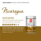 illy Arabica Selections Nicaragua Whole Bean Coffee, 100% Arabica Bean Single Origin Coffee, No Preservatives, 8.8oz (Pack of 1)
