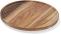 LAMU 12'' Acacia Wood Lazy Susan Organizer for Table Top, Lazy Susan Turntable for Cabinet, Kitchen, Countertop, Pantry Organization