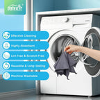 HOMEXCEL Grey Microfiber Cleaning Cloth, 12 Pack Premium Microfiber Towels for Cars, Lint Free, Scratch-Free, Highly Absorbent, Reusable Cleaning Rags for Car, Household, Kitchen, Window, 11.5"X11.5"