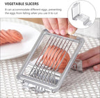 VOSAREA Stainless Steel Egg Slicer Kitchen Slicer Tool for Slicing Eggs and Cheese 5.7X3.54 Inches