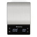 KitchenTour Coffee Scale with Timer 3kg/0.1g - High Precision Pour Over Drip Espresso Scale with Back-Lit LCD Display - Stain Steel Platform(Batteries Included)