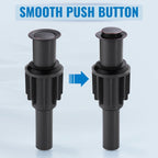 ALEASHA Pop Up Sink Drain Without Overflow, Bathroom Sink Drain Vessel Sink Stopper Pop Up Sink Drain Stopper, Pop Up Drain for Bathroom Sink Drain Strainer for Hair Catcher,Oil Rubbed Bronze