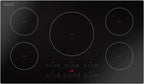 Empava 36 Inch Electric Induction Cooktop Built-in, 5 Zone Smooth Glass Surface, Touch Sensor Panel Power Boost, Timer Control, Child Lock Feature, Hardwired Kitchen Appliance