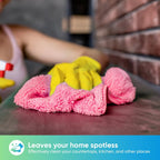 HOMEXCEL Pink Microfiber Cleaning Cloth, 12 Pack Premium Microfiber Towels for Cars, Lint Free, Scratch-Free, Highly Absorbent, Reusable Cleaning Rags for Car, Household, Kitchen, Window, 11.5"X11.5"