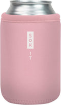 Sok It CanSok Sleeve for Beer & Soda Insulated Neoprene Cover (Millennial Pink, 12oz Can Sleeve)