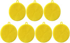 7 PCS Silicone Dish Scrubber, Kitchen Sponges, Silicone Sponge,Dish Brush, Dish sponges, Silicone Sponge Dish Sponges, Kitchen Sponge Double Sided Cleaning Sponges (yellow)