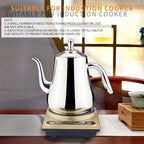 SANQIAHOME Stainless Steel Teapot with strainer Tea Pot With Removable Infuser or filter for Loose Leaf and Tea Bags cold water Pitcher Tea Maker Dishwasher Safe (silver, 1550ml(51Oz))