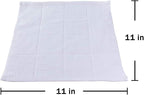 Glynniss Dishcloths Kitchen Highly Absorbent Dish Rags 100% Cotton Dish Cloths for Washing Dishes, Cleaning (11 x 11 Inches, 12 pcs, White)