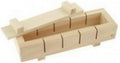 JapanBargain, Wooden Oshizushi Press Mold 8.5" x 2.75", Rectangular Pine Sushi Mold Box, Japanese Oshizushihako Sushi Press Maker, 3-Piece Detachable Design