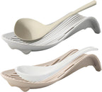 Spoon Rest, 2PCS Silicone Spoon Rest for Stove Top, spoon rest for stove top,Large Cooking Utensil Holder for Kitchen Counter, Heat-Resistant Kitchen utensil holder for Countertop