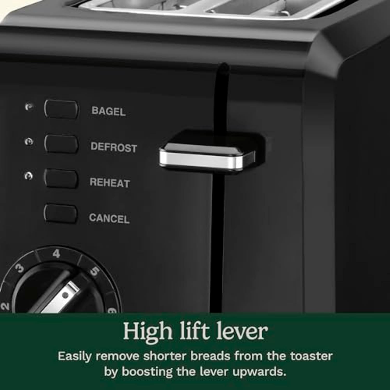 Cuisinart CPT-122BK 2-Slice Compact Plastic Toaster, Black