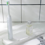Set of 4 Water Absorbent Stone Trays, Kitchen/Bathroom Soap Dish, Instant Dry Sink Organizers Used for Hand Soap & Plants & Toiletries in The Modern Home