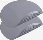 12 Inch Multi-Purpose Silicone Mat, As Drying Mat, Microwave Mat, Trivet, Pot Holder, Placemat, Utensils Rest, Pad for Hot Pans Plates Dishes Kitchen Countertop, Heat Resistant Mat, Light Gray 2 Pack