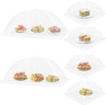 6 Pack Food Covers for Outside Mesh, 2 XL 40x25 inch + 4 L 17x17 inch Popup Foldable Outdoor Food Tents, Screen Net to Keep Bugs Flies Away for Picnic BBQ Camping Party Supplies