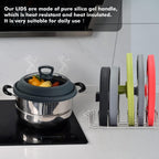 Microwave Splatter Cover Vented Glass Splatter Guard Lid with Collapsible Silicone for Food as Pot Covers 11.8 inch Large Plate for 6 7 8 9 10 11 inch Plate Bowl