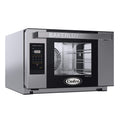 Cadco XAFT-03HS-GD 23-5/8" Bakerlux GO Half-Size Heavy-Duty Countertop Digital Convection Oven for Restaurant Hotel Food Truck Concession Kiosk, 3 Shelves, Stainless Steel, 120V, NSF